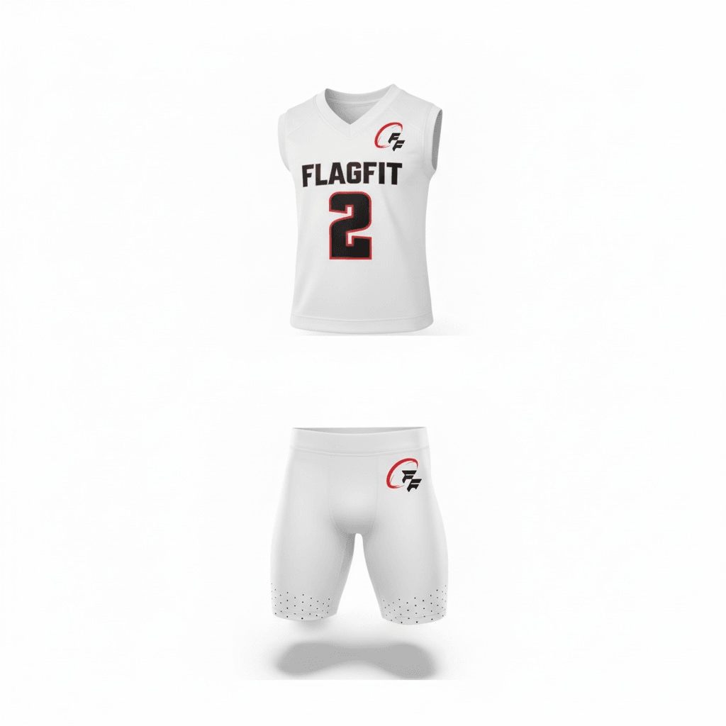 White FitBasketball uniform for the white teams series